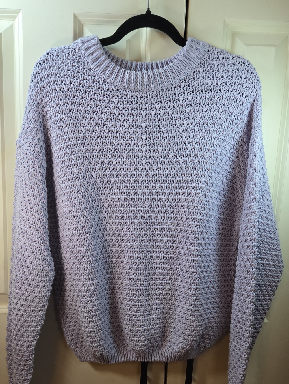 Universal Thread Women's Crewneck Sweater in Blue/Grey
